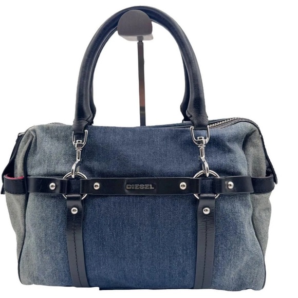 Diesel Women 3Way Denim Shoulder Clutch Handbag - Picture 2 of 14